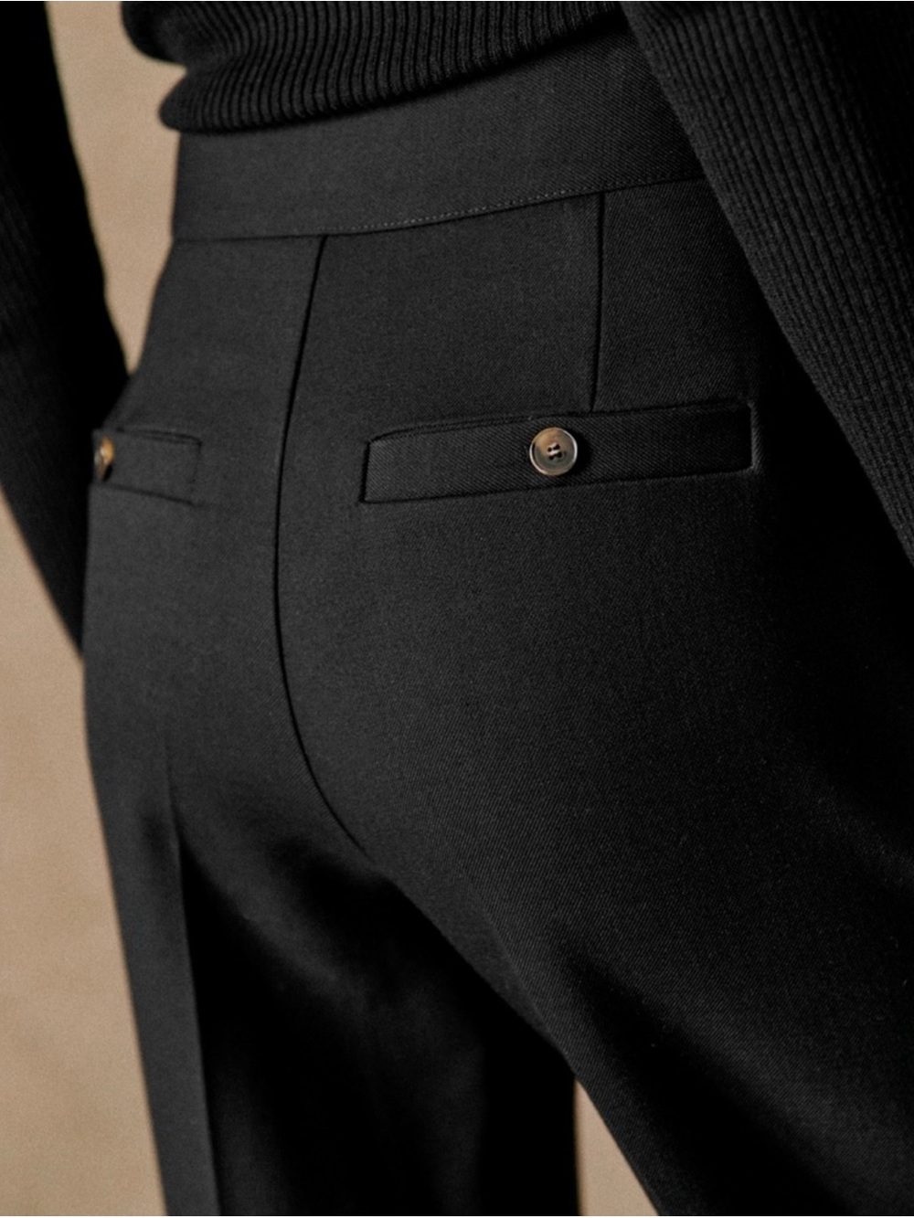Sezane Damon Wide-Cuff Trousers - sz 34 Women's - Picture 3 of 12